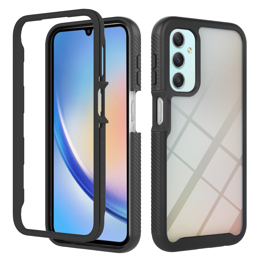 YB Pc-serie-3 Für Samsung Galaxy A24 4G Defender Phone Case PC+TPU 2 Layer-schichtschockabdeckung - Schwarz, Galaxy A24 4G
YB Pc-serie-3 Für Samsung Galaxy A24 4G Defender Phone Case PC+TPU 2 Layer-schichtschockabdeckung - Schwarz, Galaxy A24 4G