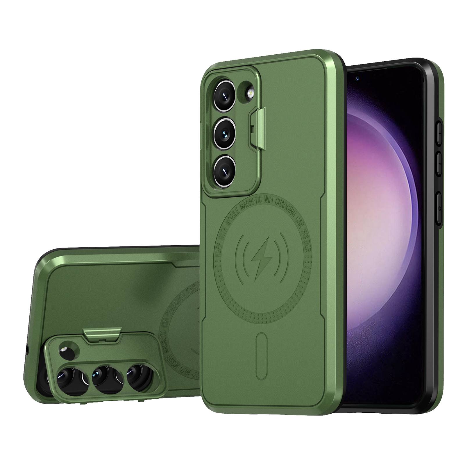 Für Samsung Galaxy S23+ Hartes PC Soft TPU -rüstungs -handy -lens -rahmen -schütze Schutzabdeckung - Olivengrün, Galaxy S23+
Für Samsung Galaxy S23+ Hartes PC Soft TPU -rüstungs -handy -lens -rahmen -schütze Schutzabdeckung - Olivengrün, Galaxy S23+