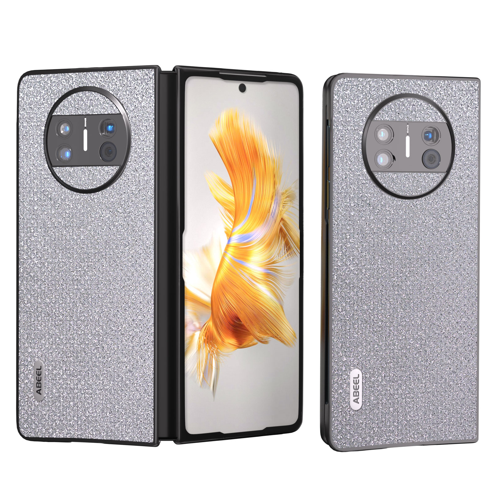 Abeel Für Huawei Mate X3 5G Cowdhide Leder + PC Phone Hülle Strassstruktur Rückzugsabdeckung - Silber, Huawei Mate X3 5G
Abeel Für Huawei Mate X3 5G Cowdhide Leder + PC Phone Hülle Strassstruktur Rückzugsabdeckung - Silber, Huawei Mate X3 5G