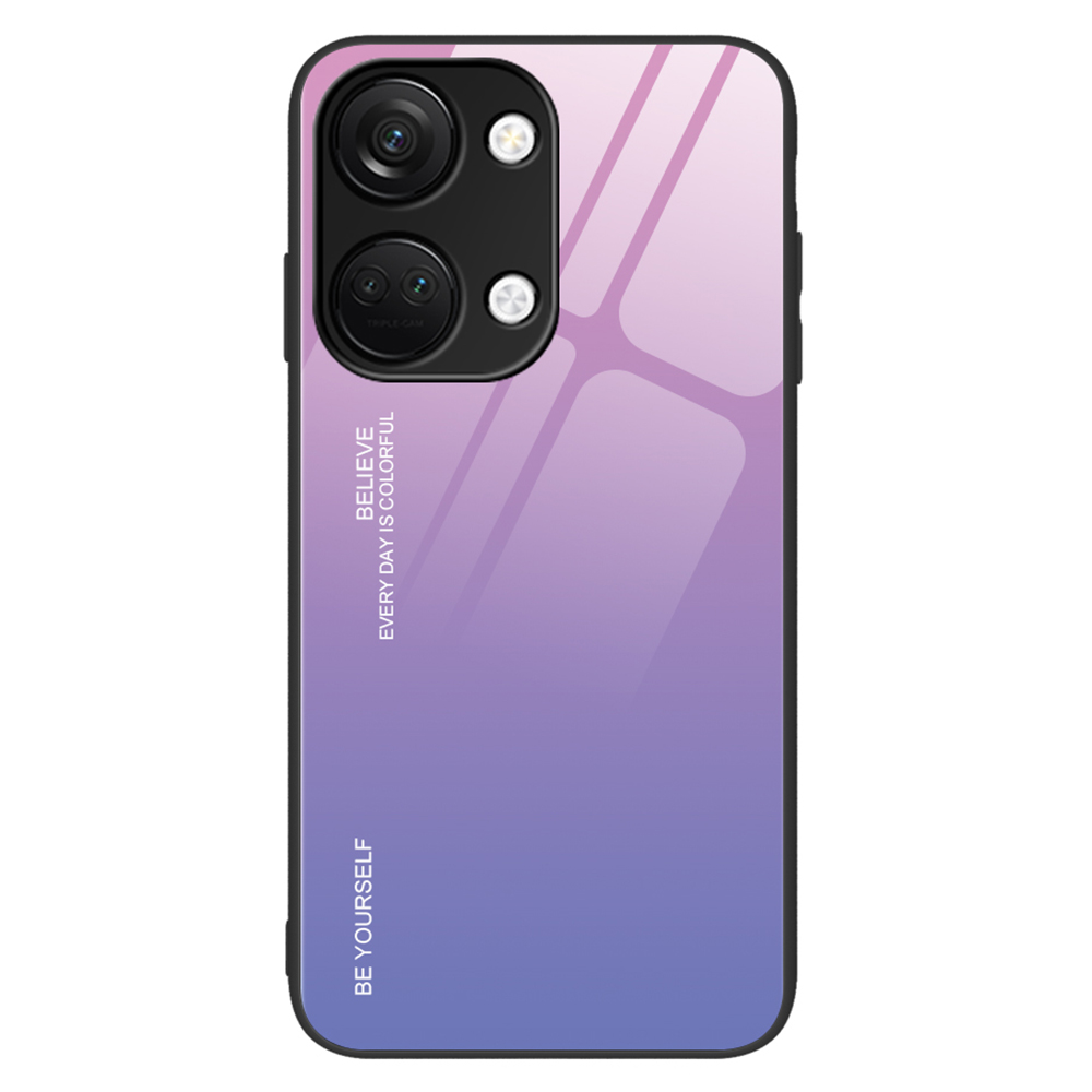 Für OnePlus Ace 2V Gradienten Temperierte Glas Rückenschale PC + TPU Schockschutzhülle - Pink+lila, OnePlus Ace 2V
Für OnePlus Ace 2V Gradienten Temperierte Glas Rückenschale PC + TPU Schockschutzhülle - Pink+lila, OnePlus Ace 2V