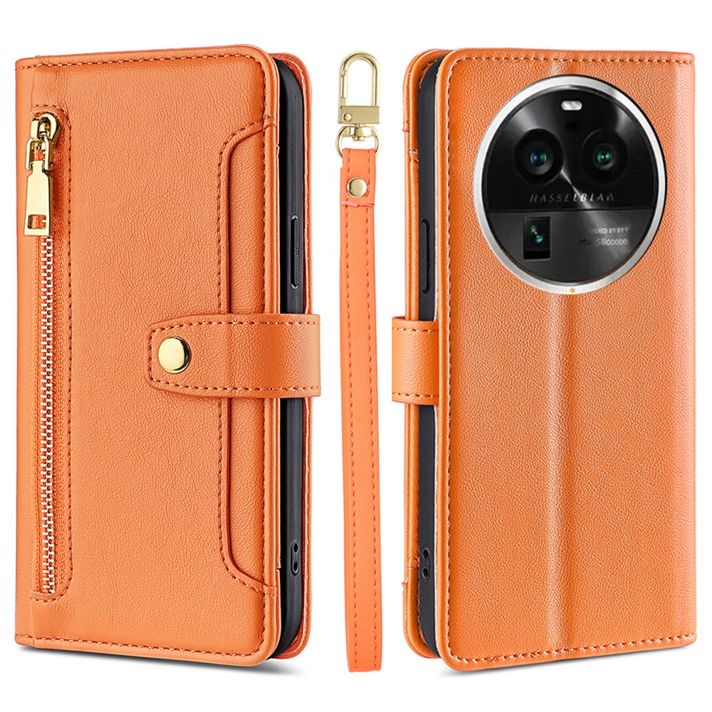 Für Oppo Finden Sie X6 Pro Drop-proof-telefonständer Hülle Reißverschluss in Tasche Leder Brieftasche Mit 2 Gurten - Orange, Oppo Find X6 Pro
Für Oppo Finden Sie X6 Pro Drop-proof-telefonständer Hülle Reißverschluss in Tasche Leder Brieftasche Mit 2 Gurten - Orange, Oppo Find X6 Pro