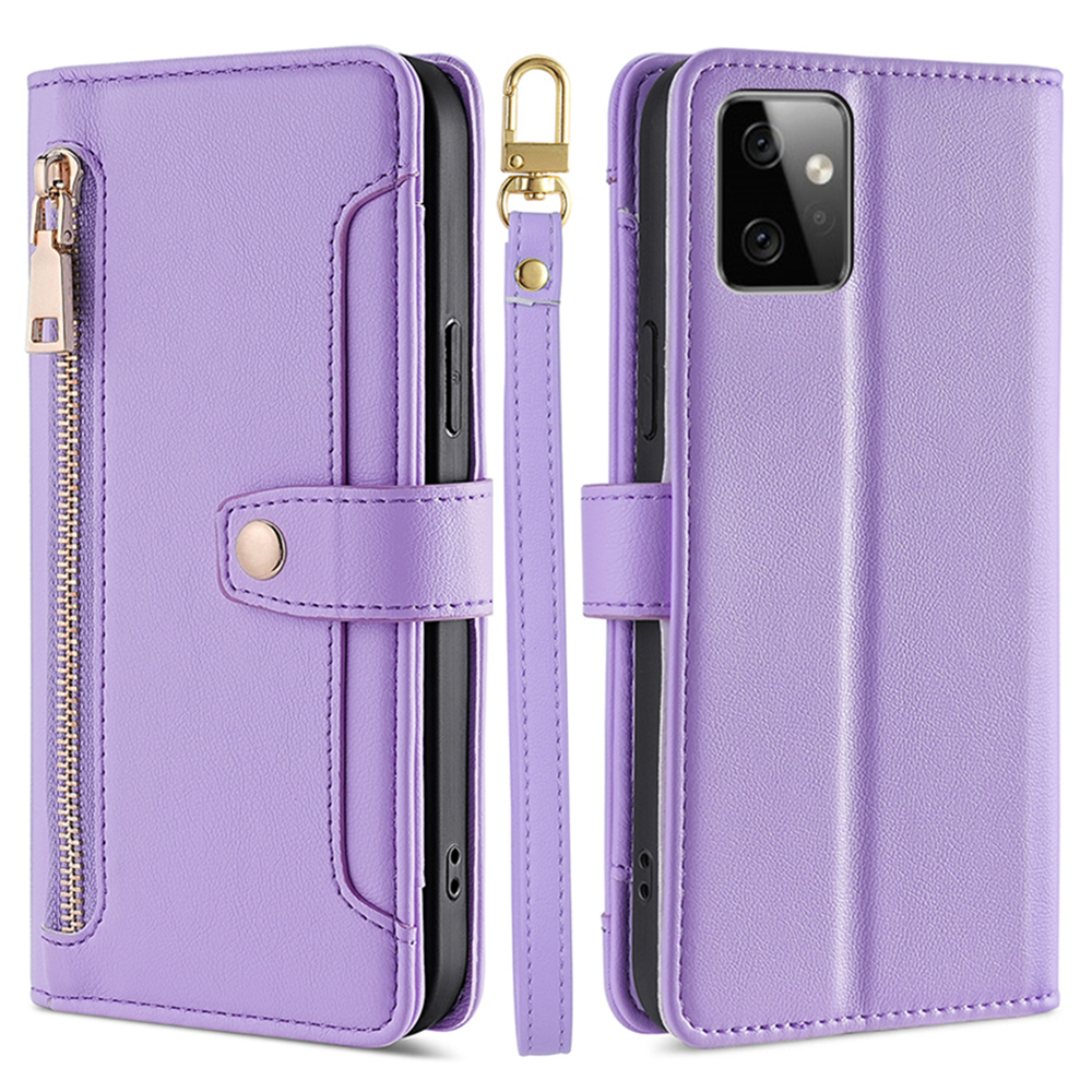 Für Motorola Moto G Power 5G Reißverschluss Pocket Phone Stand Hülle Leder Brieftasche Mit 2 Trägern - Lila, Motorola Moto G Power 5G
Für Motorola Moto G Power 5G Reißverschluss Pocket Phone Stand Hülle Leder Brieftasche Mit 2 Trägern - Lila, Motorola Moto G Power 5G