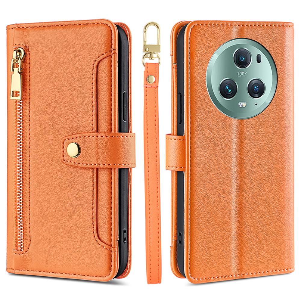 Für Honor Magic5 Pro Phone Ständer Lederhülle Drop-sof-reißverschluss-taschenbrieftasche Mit 2 Trägern - Orange, Honor Magic5 Pro
Für Honor Magic5 Pro Phone Ständer Lederhülle Drop-sof-reißverschluss-taschenbrieftasche Mit 2 Trägern - Orange, Honor Magic5 Pro