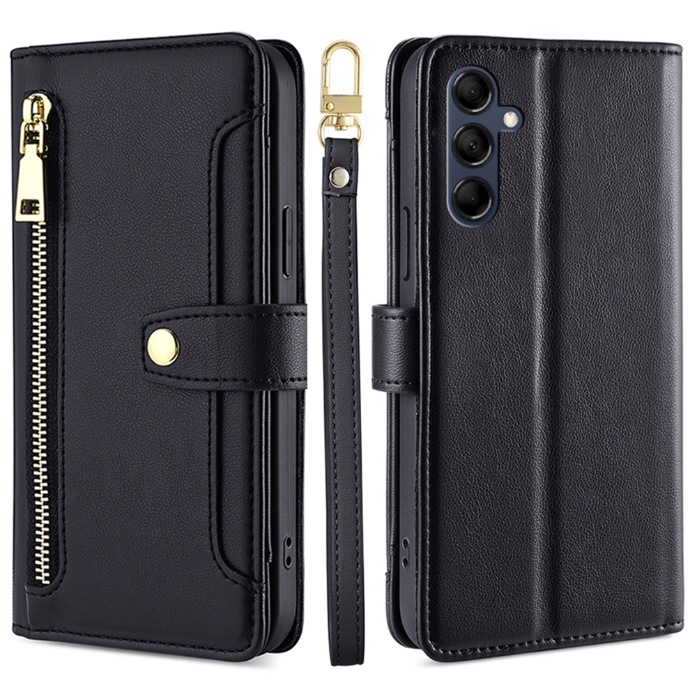Leder -telefonabdeckung Für Samsung Galaxy M14 5G Wallet Wallet Faltbarer Standhülle Mit Reißverschluss Intasche - Schwarz, Galaxy M14 5G
Leder -telefonabdeckung Für Samsung Galaxy M14 5G Wallet Wallet Faltbarer Standhülle Mit Reißverschluss Intasche - Schwarz, Galaxy M14 5G