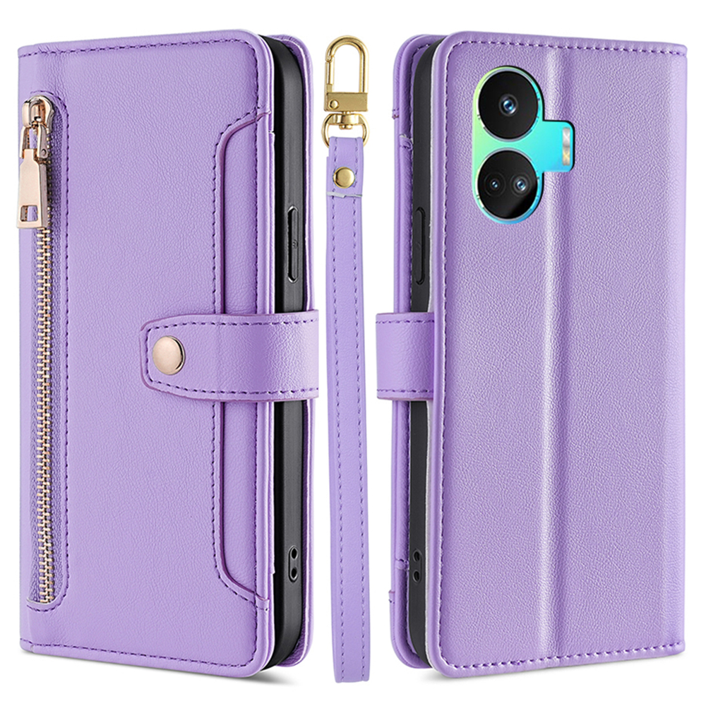 Reißverschluss Brieftaschenhülle Für Realme GT Neo5 SE 5G Anti-drogen-pu-leder-flip-abdeckung Mit 2 Trägern - Lila, Realme GT Neo5 SE 5G
Reißverschluss Brieftaschenhülle Für Realme GT Neo5 SE 5G Anti-drogen-pu-leder-flip-abdeckung Mit 2 Trägern - Lila, Realme GT Neo5 SE 5G