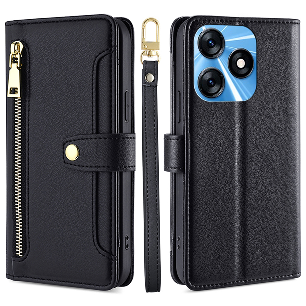 Für Tecno Spark 10 4G Reißverschluss Pocket Phone Hülle Anti-drogen-pu-leder-brieftasche Telefonschale Mit 2 Gurten - Schwarz, Tecno Spark 10 4G
Für Tecno Spark 10 4G Reißverschluss Pocket Phone Hülle Anti-drogen-pu-leder-brieftasche Telefonschale Mit 2 Gurten - Schwarz, Tecno Spark 10 4G