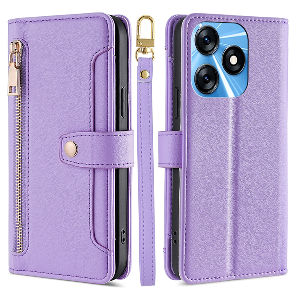 Für Tecno Spark 10 4G Reißverschluss Pocket Phone Hülle Anti-drogen-pu-leder-brieftasche Telefonschale Mit 2 Gurten - Lila, Tecno Spark 10 4G
Für Tecno Spark 10 4G Reißverschluss Pocket Phone Hülle Anti-drogen-pu-leder-brieftasche Telefonschale Mit 2 Gurten - Lila, Tecno Spark 10 4G