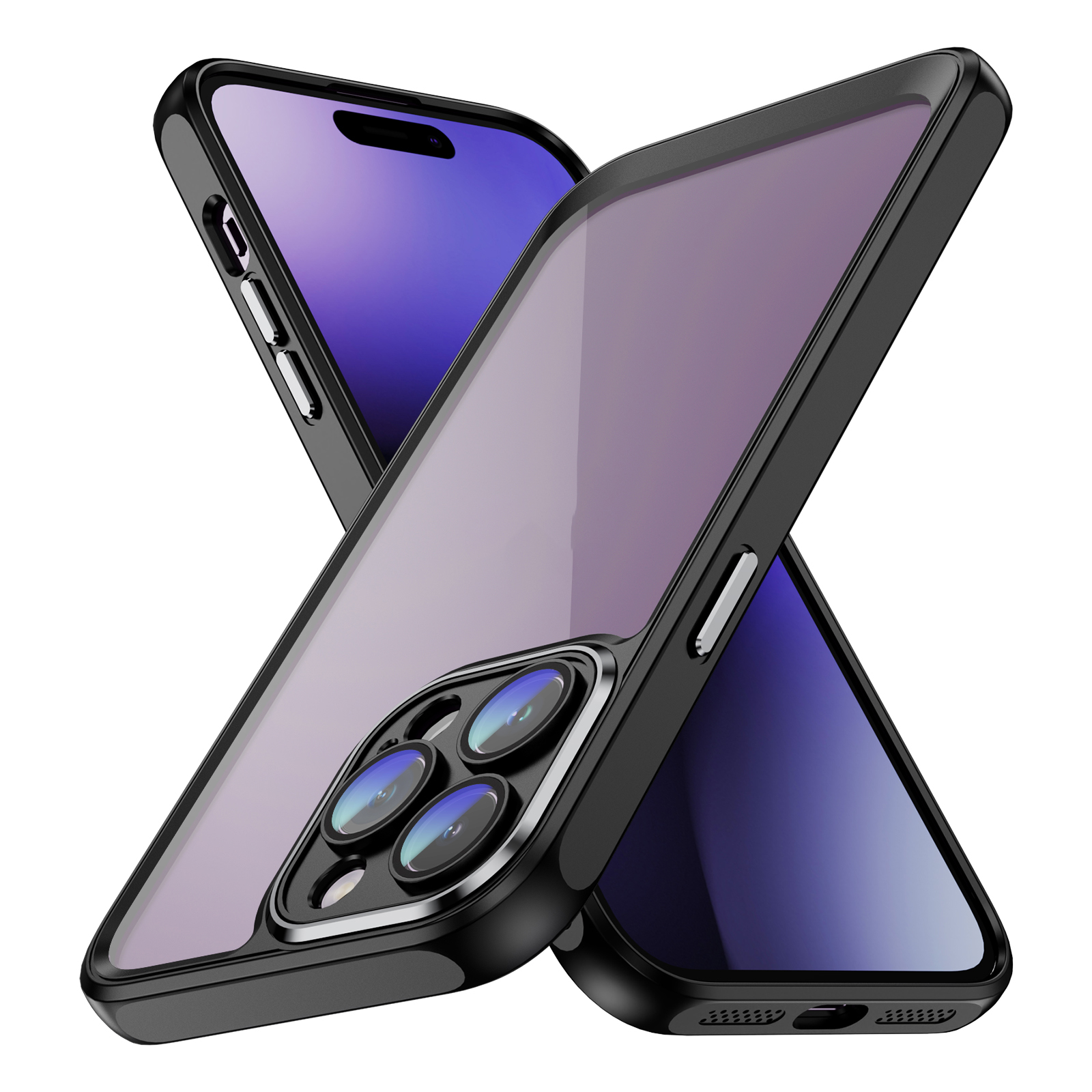 Für Iphone 14 Pro Max Clear Phone Case Hartes Acryl Zurück + Weiche TPU -schutzabdeckung Mit Len Protector - Schwarz, iPhone 14 Pro Max
Für Iphone 14 Pro Max Clear Phone Case Hartes Acryl Zurück + Weiche TPU -schutzabdeckung Mit Len Protector - Schwarz, iPhone 14 Pro Max