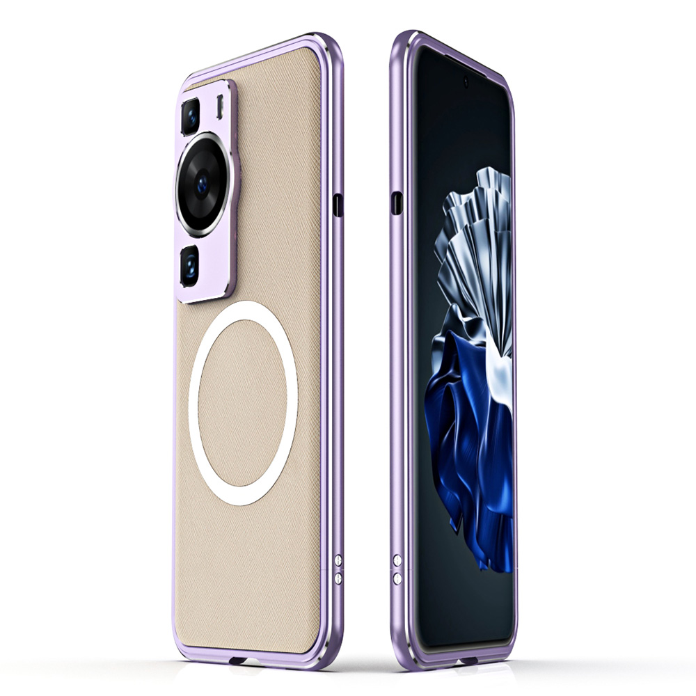 Für Huawei P60 / P60 Pro Magnetic Phone Case PU Leder + Metallrahmenabdeckung Mit Kamera -objektivschutzschutz - Lila Silber, Huawei P60
Für Huawei P60 / P60 Pro Magnetic Phone Case PU Leder + Metallrahmenabdeckung Mit Kamera -objektivschutzschutz - Lila Silber, Huawei P60