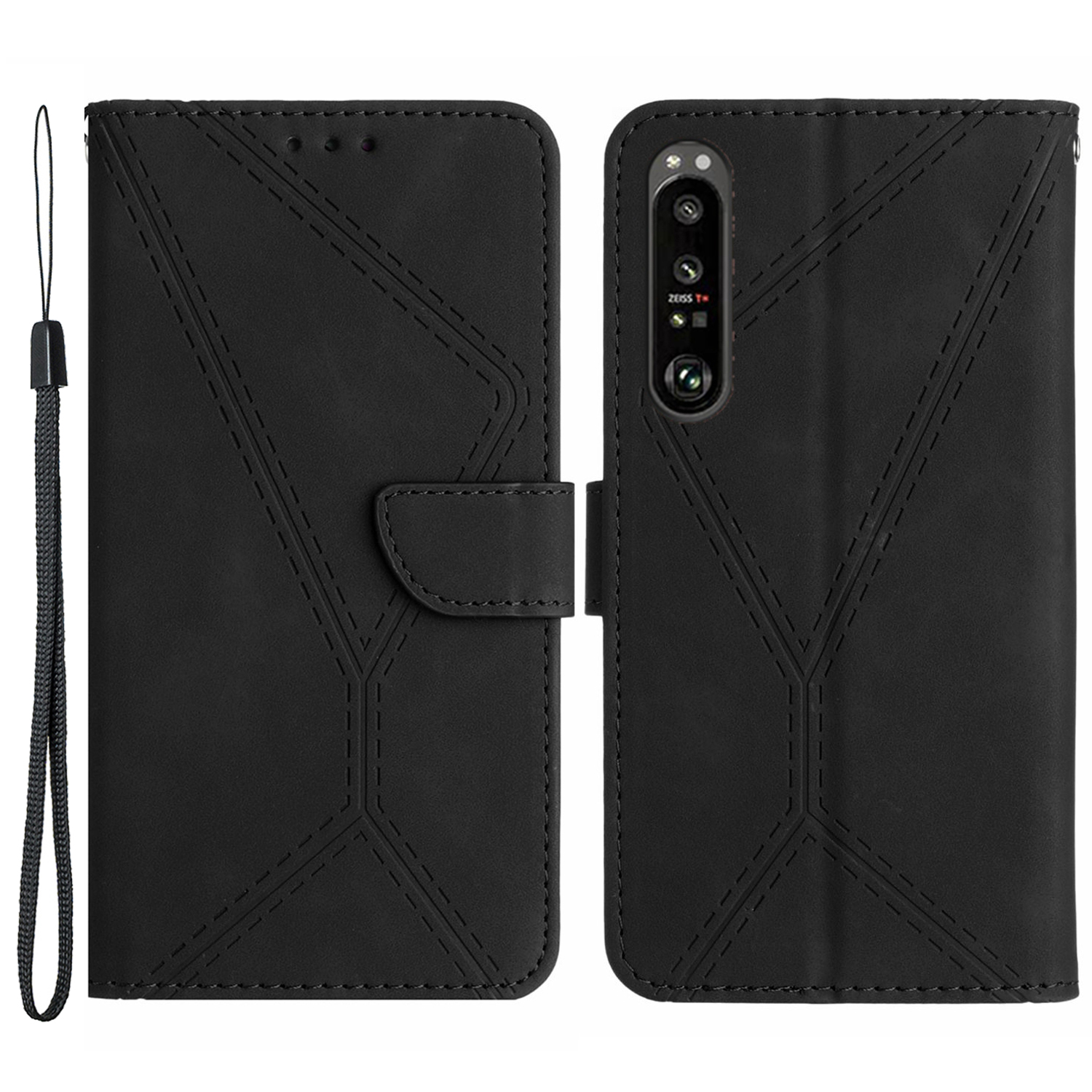 HT05 Brieftaschenabdeckung Für Sony Xperia 1 V Full Protection Skin-touch-telefonhülle PU Lederschale - Schwarz, Sony Xperia 1 V
HT05 Brieftaschenabdeckung Für Sony Xperia 1 V Full Protection Skin-touch-telefonhülle PU Lederschale - Schwarz, Sony Xperia 1 V