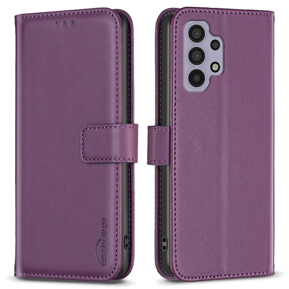 Binfen Farbe BF17 Ledertasche Für Samsung Galaxy A32 4G (EU -version) Stand Wallet Mobiltelefonabdeckung - Dunkelviolett, Samsung Galaxy A32 4G (EU Version)
Binfen Farbe BF17 Ledertasche Für Samsung Galaxy A32 4G (EU -version) Stand Wallet Mobiltelefonabdeckung - Dunkelviolett, Samsung Galaxy A32 4G (EU Version)