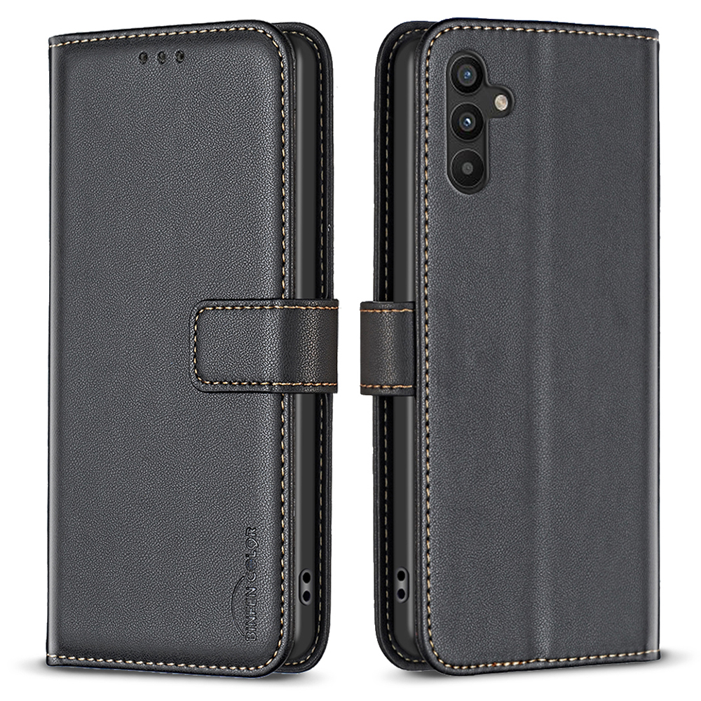 Binfen Farbe BF17 Stand Telefonabdeckung Für Samsung Galaxy A34 5G PU Leder + TPU Brieftasche Hülle - Schwarz, Galaxy A34 5G
Binfen Farbe BF17 Stand Telefonabdeckung Für Samsung Galaxy A34 5G PU Leder + TPU Brieftasche Hülle - Schwarz, Galaxy A34 5G
