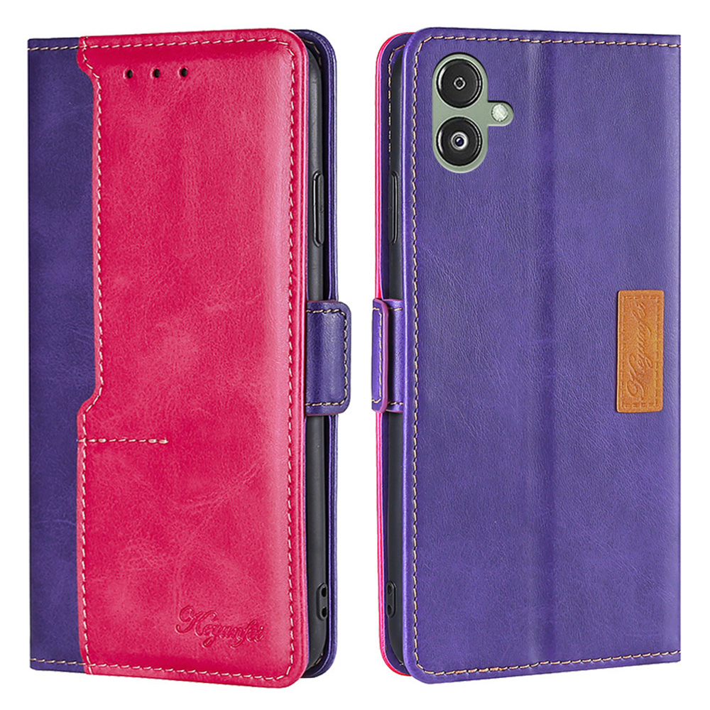 Für Samsung Galaxy F14 5G PU Leder Deckungskontrast Farb Brieftasche Flip Phone Hülle - Lila+rose, Galaxy F14 5G
Für Samsung Galaxy F14 5G PU Leder Deckungskontrast Farb Brieftasche Flip Phone Hülle - Lila+rose, Galaxy F14 5G