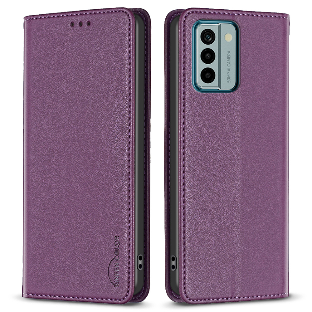 Binfen Farbe BF18 Für Nokia G22 PU Lederkartenhalter Shell Magnetic Flip Ständer Telefonhülle - Dunkelviolett, Nokia G22
Binfen Farbe BF18 Für Nokia G22 PU Lederkartenhalter Shell Magnetic Flip Ständer Telefonhülle - Dunkelviolett, Nokia G22