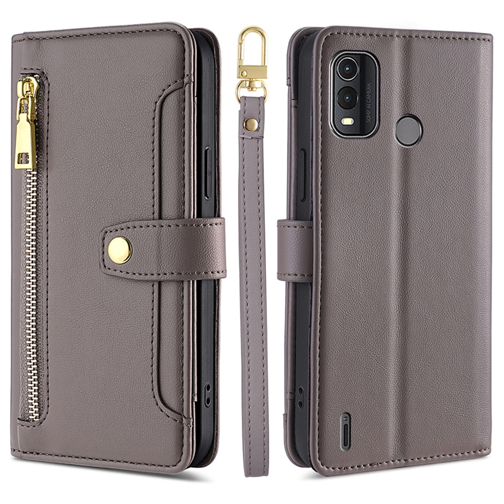 Für Nokia G11 Plus 4G PU Leder+tpu Vollgepacktes Telefonabdeckungshülle Mit Reißverschluss in Tasche - Grau, Nokia G11 Plus 4G
Für Nokia G11 Plus 4G PU Leder+tpu Vollgepacktes Telefonabdeckungshülle Mit Reißverschluss in Tasche - Grau, Nokia G11 Plus 4G