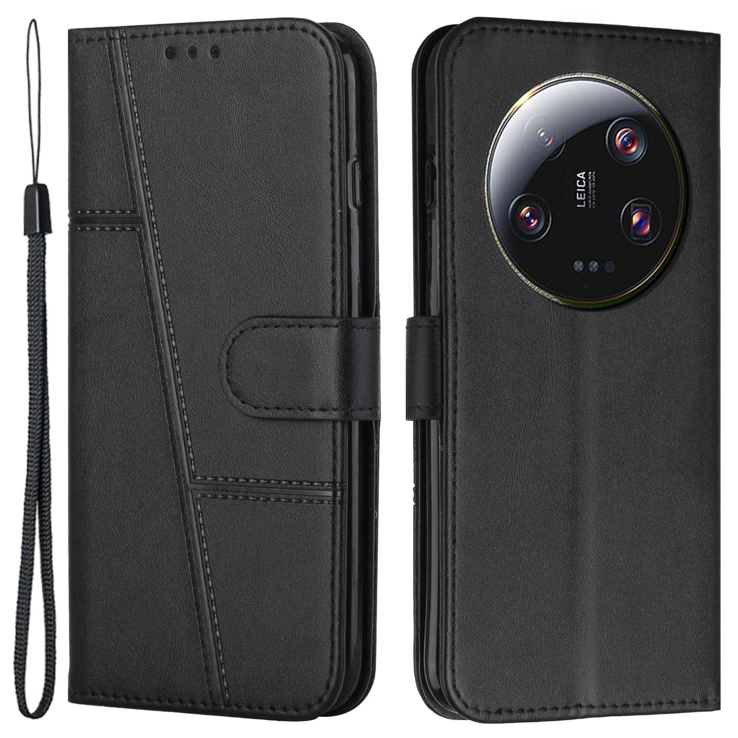Brieftaschenstandgehäuse Für Xiaomi 13 Ultra Magnetic Clasp Folio Flip PU Leder Handy Drop-sof-abdeckung - Schwarz, Xiaomi 13 Ultra
Brieftaschenstandgehäuse Für Xiaomi 13 Ultra Magnetic Clasp Folio Flip PU Leder Handy Drop-sof-abdeckung - Schwarz, Xiaomi 13 Ultra