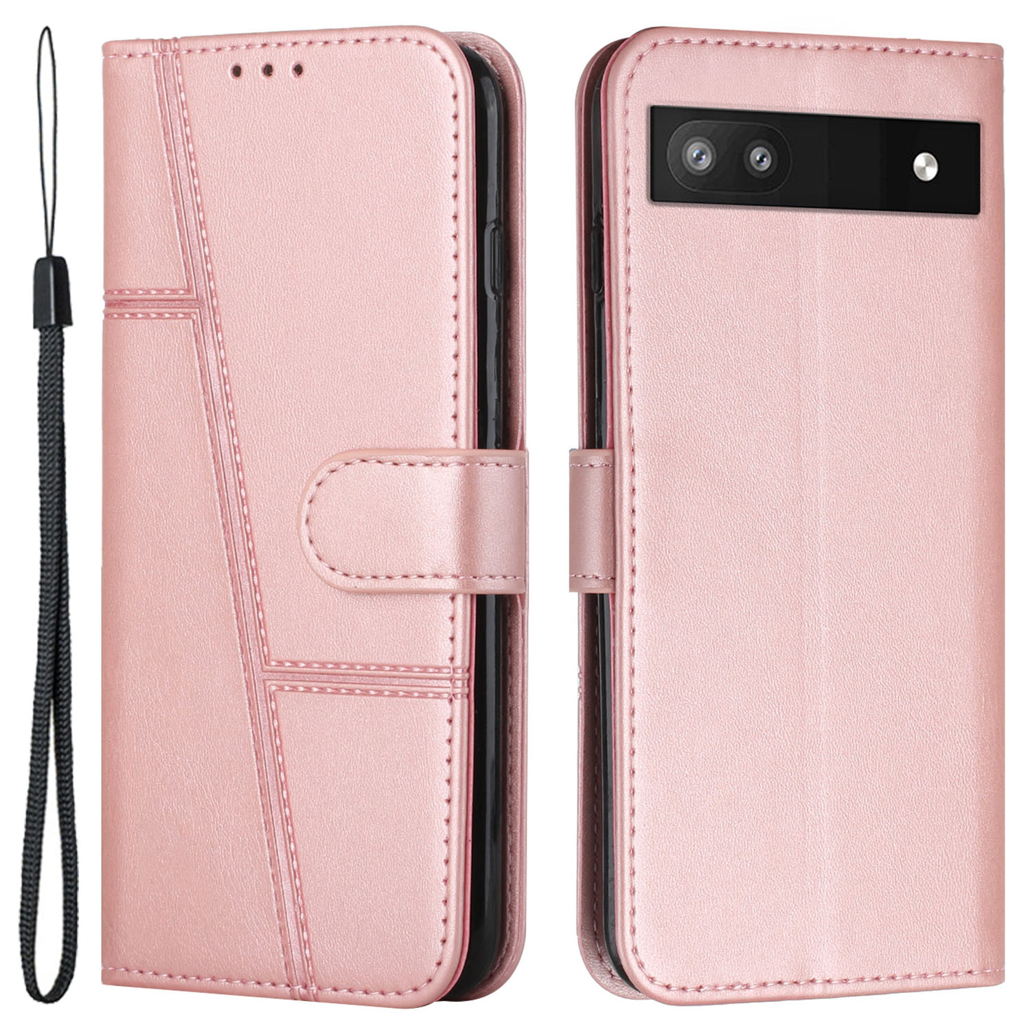 PU Lederetasche Für Google Pixel 7a Magnetic Clasp Handy Drop-proof-brieftasche Cover - Roségold, Google Pixel 7a
PU Lederetasche Für Google Pixel 7a Magnetic Clasp Handy Drop-proof-brieftasche Cover - Roségold, Google Pixel 7a