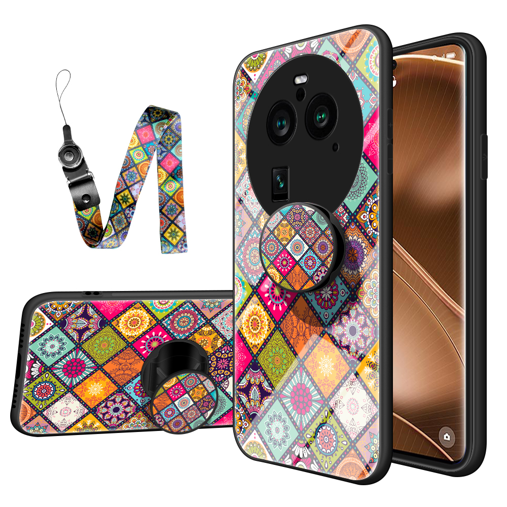 Für Oppo Finden Sie X6 Pro Kickstand Hülle Pc+tpu+temperierte Glasblumenmuster Telefonabdeckung Mit Lanyard - Farbmuster, Oppo Find X6 Pro
Für Oppo Finden Sie X6 Pro Kickstand Hülle Pc+tpu+temperierte Glasblumenmuster Telefonabdeckung Mit Lanyard - Farbmuster, Oppo Find X6 Pro