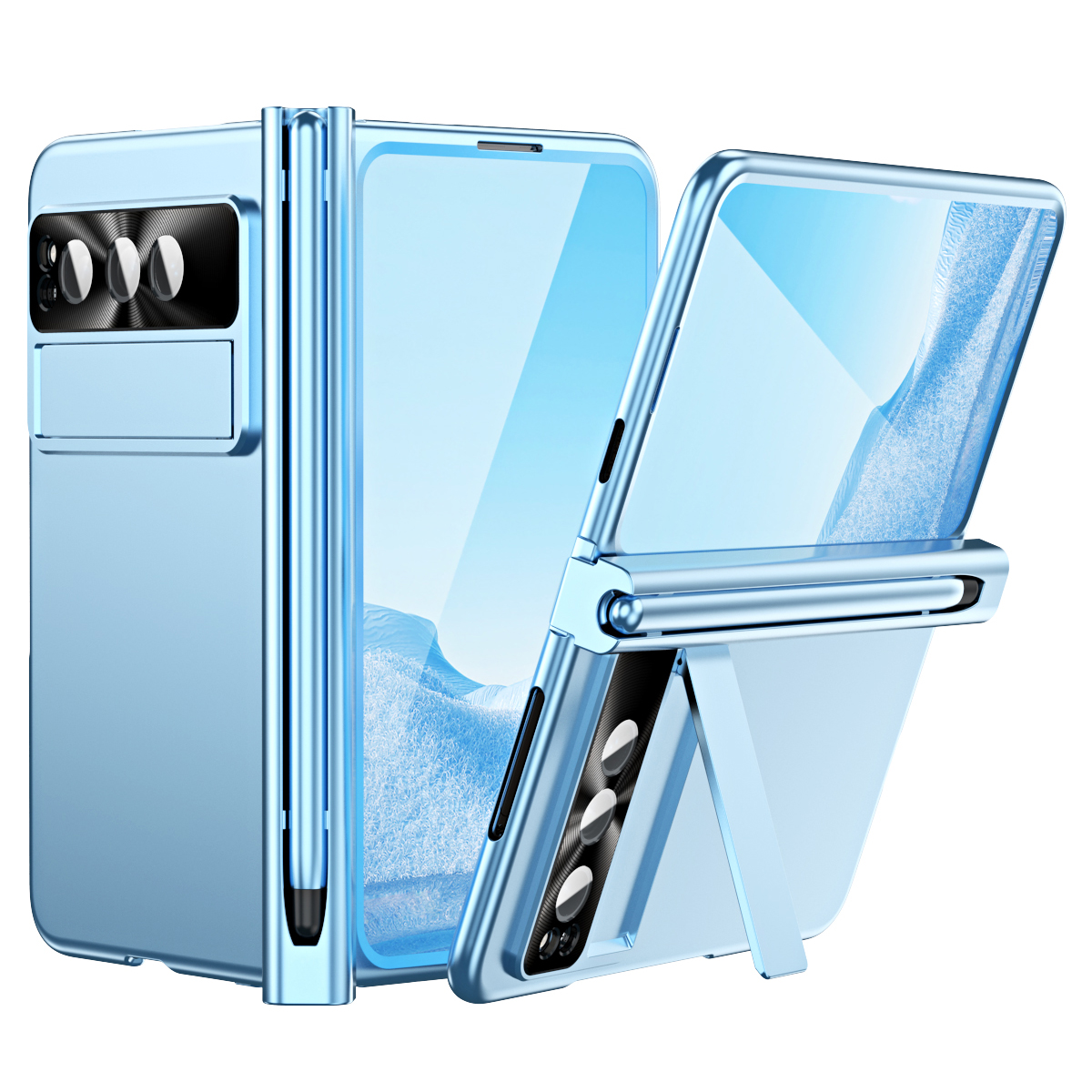 Elektroplatte Telefonhülle Für Google Pixel Fold Schockproof Hard Pc-hülle Anti-kratzer-telefonabdeckung Mit Kickstand - Blau, Google Pixel Fold
Elektroplatte Telefonhülle Für Google Pixel Fold Schockproof Hard Pc-hülle Anti-kratzer-telefonabdeckung Mit Kickstand - Blau, Google Pixel Fold