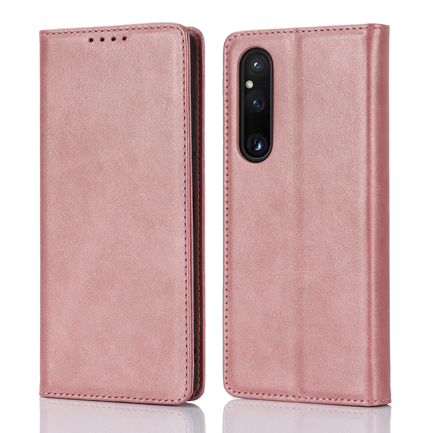 Für Xperia 1 V PU Leder Hülle Wade Textur Stand Brieftasche Telefonabdeckung - Roségold, Sony Xperia 1 V
Für Xperia 1 V PU Leder Hülle Wade Textur Stand Brieftasche Telefonabdeckung - Roségold, Sony Xperia 1 V