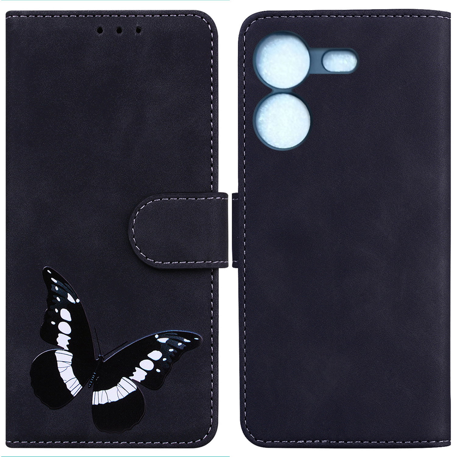 Für Tecno Pova 5 4G Wallet Hülle PU Leder Schmetterlingsdrucke Flip Ständer Telefonabdeckung - Schwarz, Tecno Pova 5 4G
Für Tecno Pova 5 4G Wallet Hülle PU Leder Schmetterlingsdrucke Flip Ständer Telefonabdeckung - Schwarz, Tecno Pova 5 4G