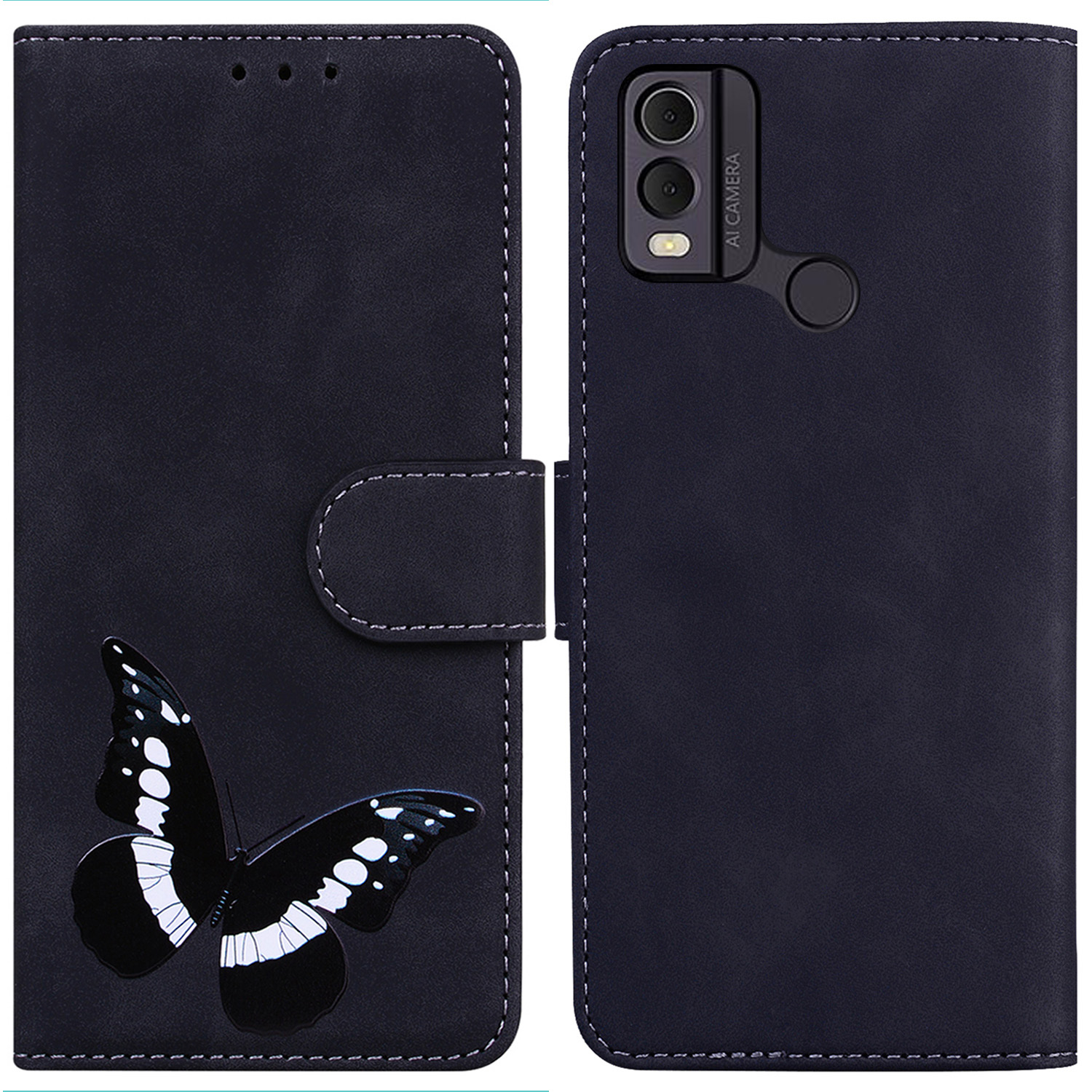 Skin-touch PU Leder Hülle Für Nokia C22 Schmetterlingsdruckbrieftasche Telefonständer Abdeckung - Schwarz, Nokia C22
Skin-touch PU Leder Hülle Für Nokia C22 Schmetterlingsdruckbrieftasche Telefonständer Abdeckung - Schwarz, Nokia C22