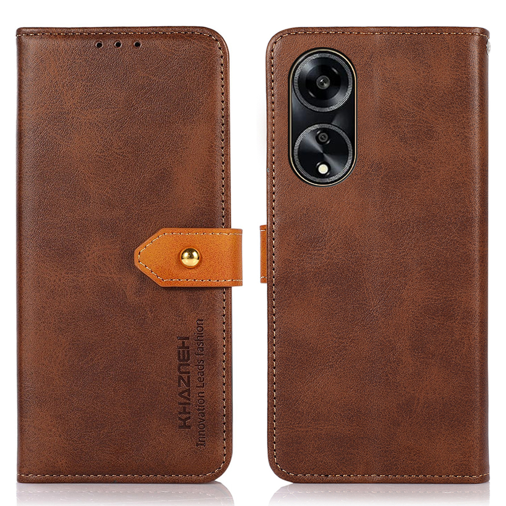 Khazneh Für Oppo A1 5G Schockdes PU Leder -telefonabdeckung Cowide Textur Wallet Stand Hülle - Braun, Oppo A1 5G
Khazneh Für Oppo A1 5G Schockdes PU Leder -telefonabdeckung Cowide Textur Wallet Stand Hülle - Braun, Oppo A1 5G