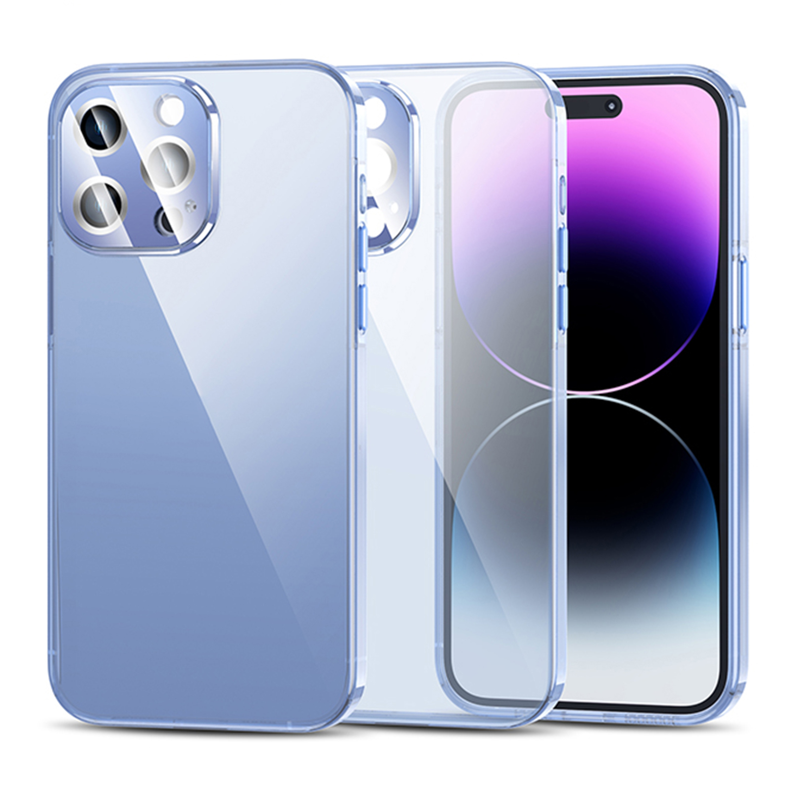 Für Iphone 12 Pro Clear Transparent Shell TPU+PC Anti-scratch-telefonhülle Mit Kamera-objektivschutzschutz - Transparent Blau, iPhone 12 Pro
Für Iphone 12 Pro Clear Transparent Shell TPU+PC Anti-scratch-telefonhülle Mit Kamera-objektivschutzschutz - Transparent Blau, iPhone 12 Pro
