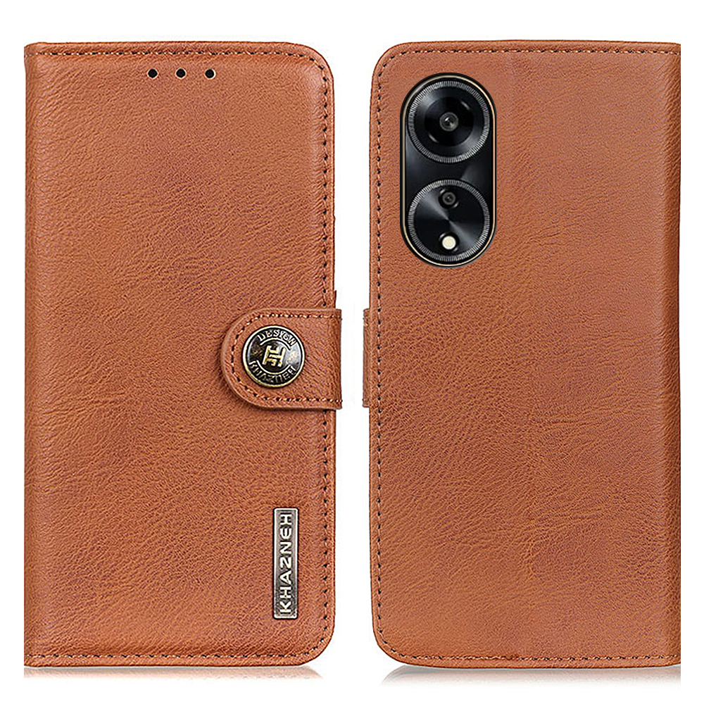 Khazneh Für Oppo A1 5G Anti-scruch Cowide Texture Telefon Cover Wallet Stand PU Leder Smartphone Hülle - Braun, Oppo A1 5G
Khazneh Für Oppo A1 5G Anti-scruch Cowide Texture Telefon Cover Wallet Stand PU Leder Smartphone Hülle - Braun, Oppo A1 5G