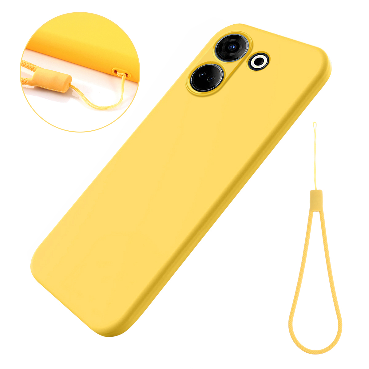 Für Tecno Camon 20 Pro 4G Soft Auskleidung Flüssiges Silikon-telefonhülle Drop-proof-rückzugabdeckung - Gelb, Tecno Camon 20 Pro 4G
Für Tecno Camon 20 Pro 4G Soft Auskleidung Flüssiges Silikon-telefonhülle Drop-proof-rückzugabdeckung - Gelb, Tecno Camon 20 Pro 4G