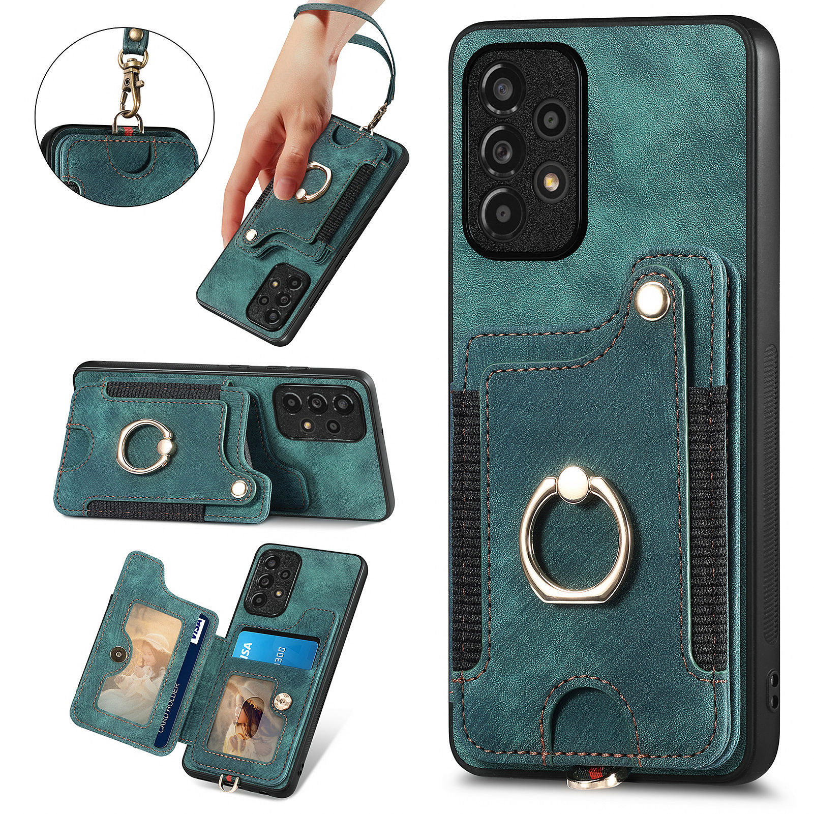 Für Samsung Galaxy A53 5G Card Slot Phone Hülle PU Leder+pc+tpu Kickstand RFID -blockierung Cover - Grün, Samsung Galaxy A53 5G
Für Samsung Galaxy A53 5G Card Slot Phone Hülle PU Leder+pc+tpu Kickstand RFID -blockierung Cover - Grün, Samsung Galaxy A53 5G