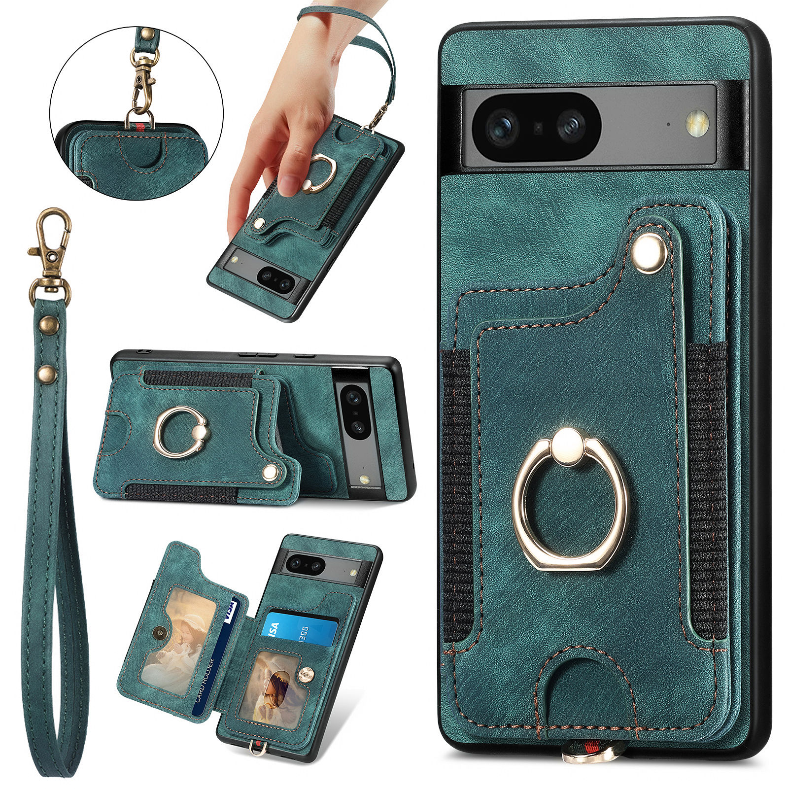 Für Google Pixel 7 5G PU Leder+pc+tpu -kickstand -handy -karten -karten -slot RFID -blockierungsabdeckung - Grün, Google Pixel 7 5G
Für Google Pixel 7 5G PU Leder+pc+tpu -kickstand -handy -karten -karten -slot RFID -blockierungsabdeckung - Grün, Google Pixel 7 5G
