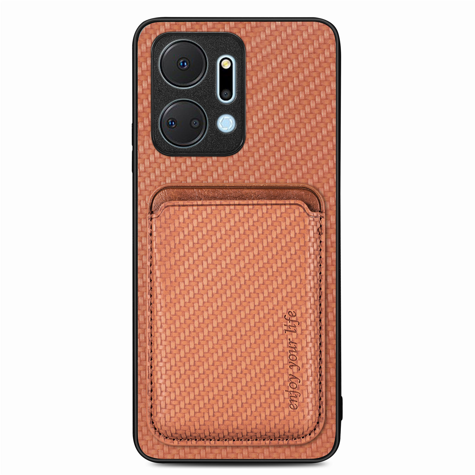 Für Ehren X7a 4G Telefonkoffer Mit Abnehmbarem Kartenhalter, Carbon -fasertextur -leder+pc+tpu -abdeckung - Braun, Honor X7a 4G
Für Ehren X7a 4G Telefonkoffer Mit Abnehmbarem Kartenhalter, Carbon -fasertextur -leder+pc+tpu -abdeckung - Braun, Honor X7a 4G