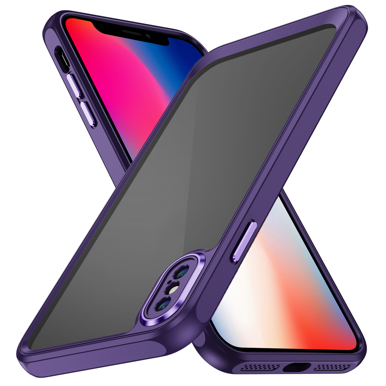 Für Iphone X / XS 5,8 Zoll Kristallklares Telefonfall Stoßdämpfung Tpu+acryl Rückzugabdeckung - Dunkelviolett, iPhone X
Für Iphone X / XS 5,8 Zoll Kristallklares Telefonfall Stoßdämpfung Tpu+acryl Rückzugabdeckung - Dunkelviolett, iPhone X