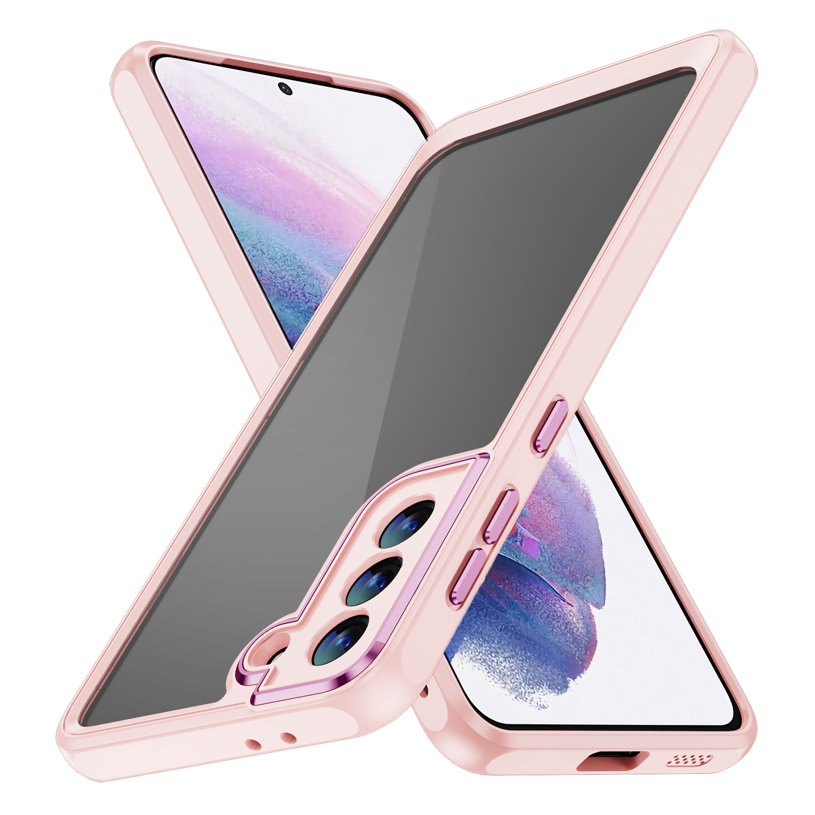 Für Samsung Galaxy S21 5G Clear Case Acryl + TPU Hybrid 2-in-1-schockdelefonabdeckung - Aprikosenrosa, Galaxy S21 5G
Für Samsung Galaxy S21 5G Clear Case Acryl + TPU Hybrid 2-in-1-schockdelefonabdeckung - Aprikosenrosa, Galaxy S21 5G