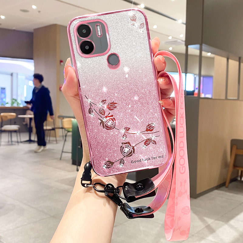 Glitzer -strass -tpu -telefonfall Xiaomi Redmi A1+ 4G / A2+ 4g / Poco C50 4G Gradientenfarbe Phone Shell Deckung Mit Riemen - Roségold, Xiaomi Redmi A1+ 4G
Glitzer -strass -tpu -telefonfall Xiaomi Redmi A1+ 4G / A2+ 4g / Poco C50 4G Gradientenfarbe Phone Shell Deckung Mit Riemen - Roségold, Xiaomi Redmi A1+ 4G