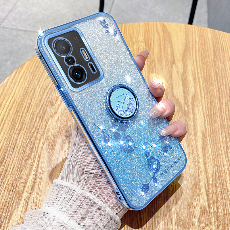 Für Xiaomi 11t 5G / 11t Pro 5G TPU -telefonhülle Strassblumentelefonabdeckung Mit Kickstand - Blau, Xiaomi 11T Pro 5G
Für Xiaomi 11t 5G / 11t Pro 5G TPU -telefonhülle Strassblumentelefonabdeckung Mit Kickstand - Blau, Xiaomi 11T Pro 5G