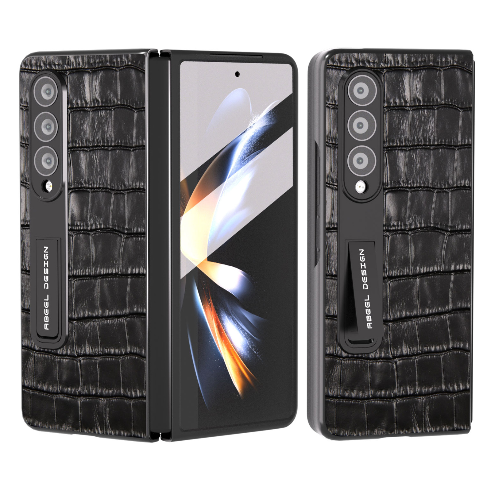ABEEL Für Samsung Galaxy Z Fold3 5G Crocodile Textur Back Case Cowdaderleder+pc Kickstand Telefonabdeckung Mit Temperaturem Glasfilm - Schwarz, Galaxy Z Fold3 5G
ABEEL Für Samsung Galaxy Z Fold3 5G Crocodile Textur Back Case Cowdaderleder+pc Kickstand Telefonabdeckung Mit Temperaturem Glasfilm - Schwarz, Galaxy Z Fold3 5G