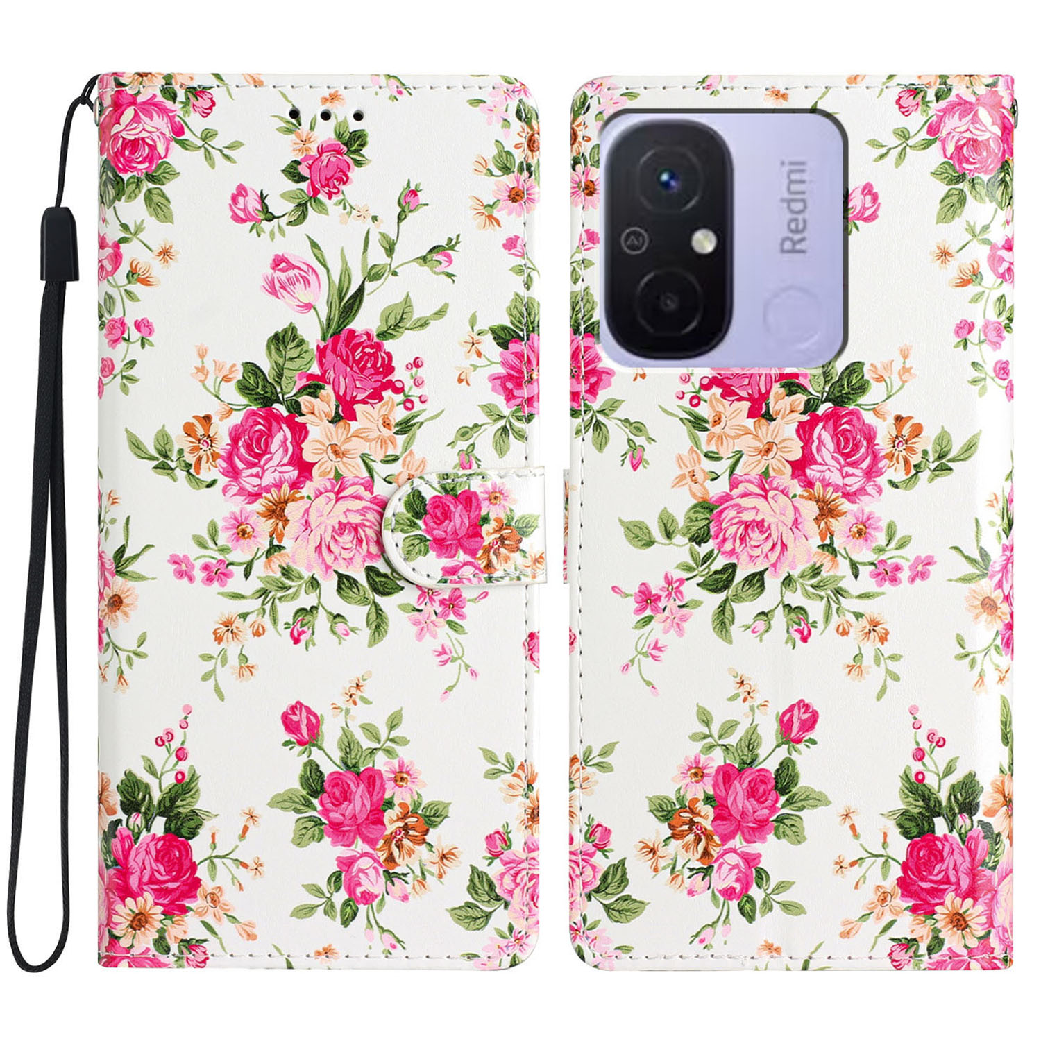 Für Xiaomi Redmi 12C 4G Wallet Phone Hülle PU Leder -muster -druckständer Cover - Rote Blumen, Xiaomi Redmi 12C 4G
Für Xiaomi Redmi 12C 4G Wallet Phone Hülle PU Leder -muster -druckständer Cover - Rote Blumen, Xiaomi Redmi 12C 4G