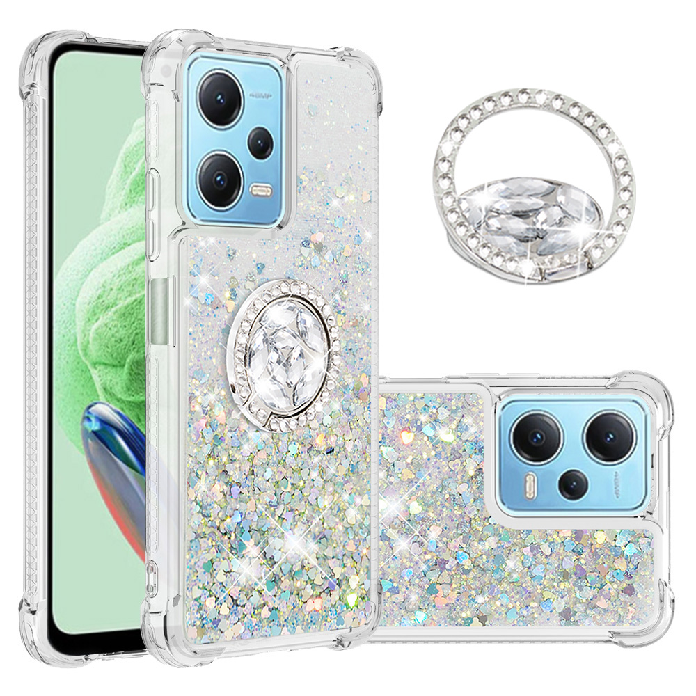 YB Quicksand Series-7 Glitter Flüssighülle Für Xiaomi Redmi Note 12 4G TPU Phone Case Ring Kickstand Schutzschutz - Silber / Herzen, Xiaomi Redmi Note 12 4G
YB Quicksand Series-7 Glitter Flüssighülle Für Xiaomi Redmi Note 12 4G TPU Phone Case Ring Kickstand Schutzschutz - Silber / Herzen, Xiaomi Redmi Note 12 4G