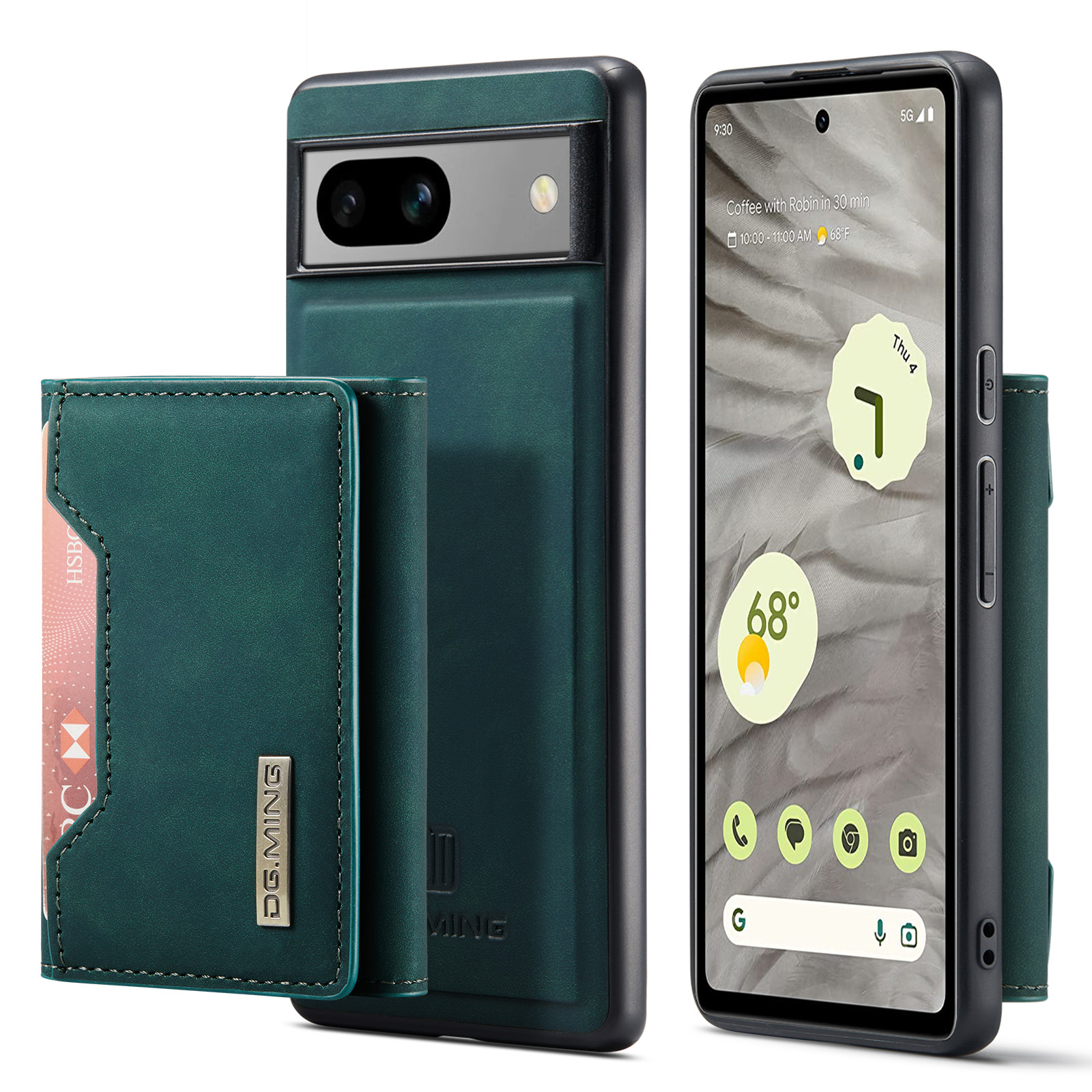 Dg. Ming M2 -serie Für Google Pixel 7a Abnehmbarer Rückcover PU -lederbeschichteter PC+TPU Kickständer Brieftaschenhülle - Grün, Google Pixel 7a
Dg. Ming M2 -serie Für Google Pixel 7a Abnehmbarer Rückcover PU -lederbeschichteter PC+TPU Kickständer Brieftaschenhülle - Grün, Google Pixel 7a