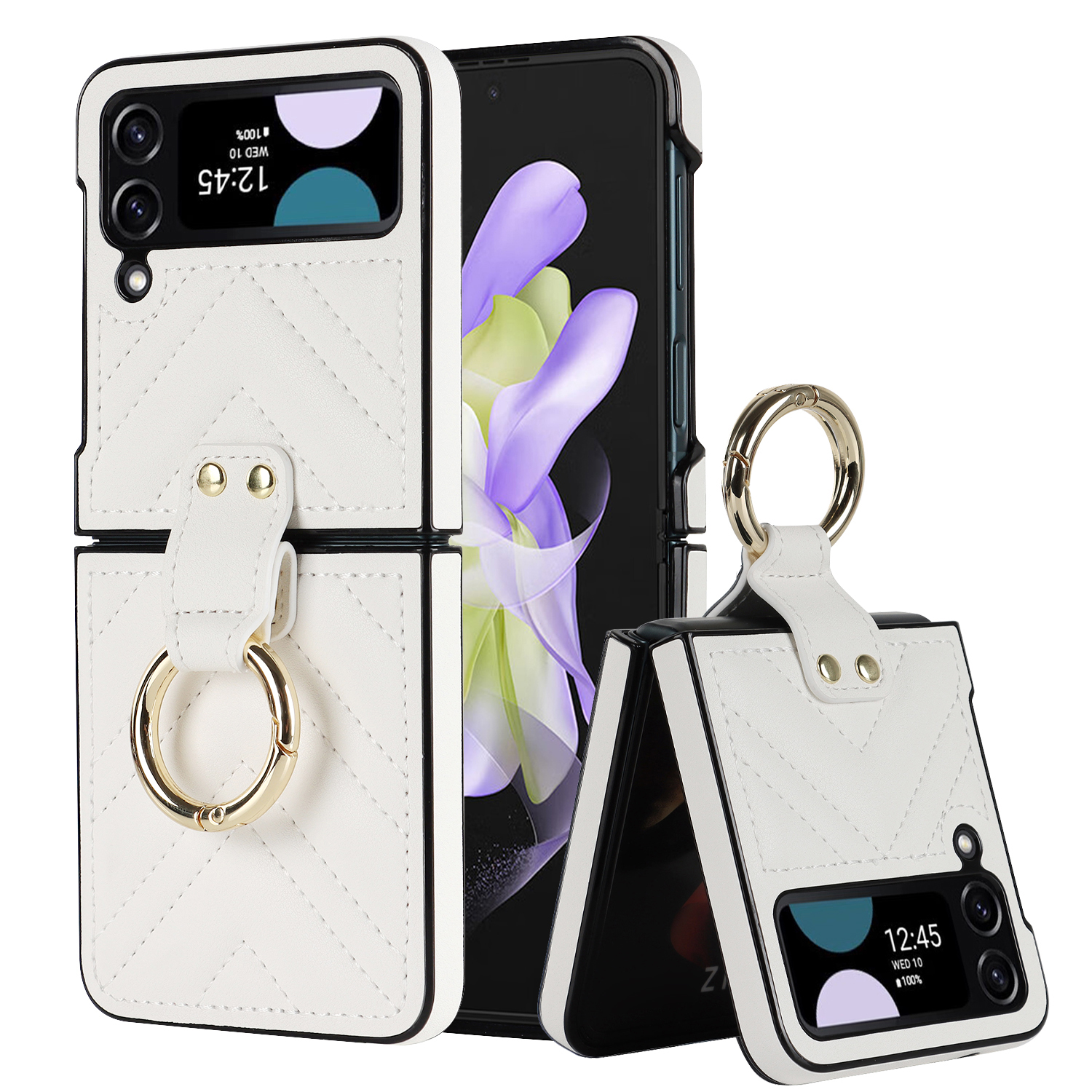 ZD 08 V-formgenähte Telefonhülle Für Samsung Galaxy Z Flip3 5G PU Leder Hartpc-abdeckung Mit Metallschnalle - Weiss, Samsung Galaxy Z Flip3 5G
ZD 08 V-formgenähte Telefonhülle Für Samsung Galaxy Z Flip3 5G PU Leder Hartpc-abdeckung Mit Metallschnalle - Weiss, Samsung Galaxy Z Flip3 5G