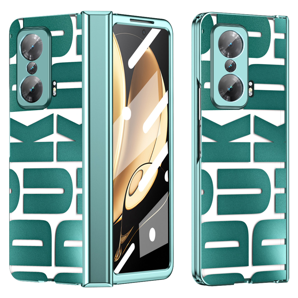 Für Ehrenmagie V Hard PC Phone Case Elektroplierendes Telefonabdeckung Mit Temperamentvollem Glasfilm - Grün, Honor Magic V
Für Ehrenmagie V Hard PC Phone Case Elektroplierendes Telefonabdeckung Mit Temperamentvollem Glasfilm - Grün, Honor Magic V