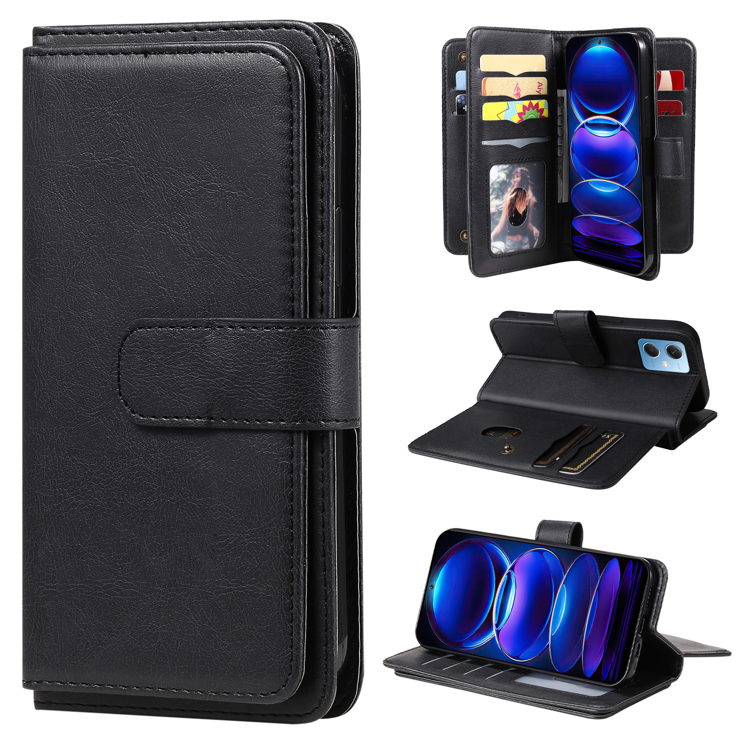 Telefonkoffer Für Xiaomi Redmi Anmerkung 12 5G (indien) /(china) /(global) / Poco X5 5G KT Multifunktionaler Serie-1 10 Kartenschlitze Lederabdeckung - Schwarz, Xiaomi Redmi Note 12 5G (China)
Telefonkoffer Für Xiaomi Redmi Anmerkung 12 5G (indien) /(china) /(global) / Poco X5 5G KT Multifunktionaler Serie-1 10 Kartenschlitze Lederabdeckung - Schwarz, Xiaomi Redmi Note 12 5G (China)