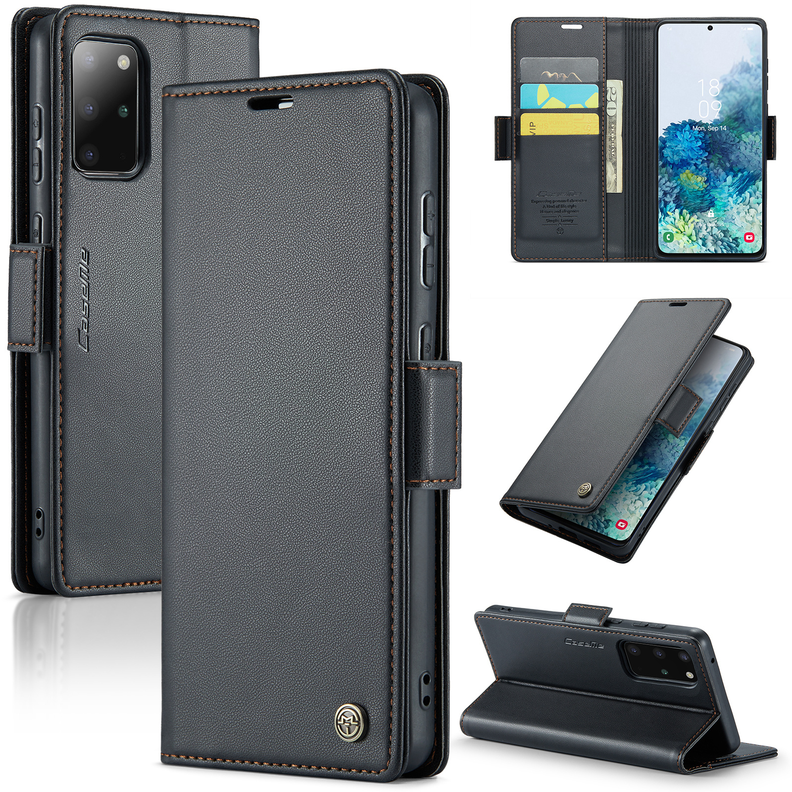Caseme 023 Series Phone Stand Case Für Samsung Galaxy S20 Plus 5G / 4G PU Leder RFID -blockierungsbrieftasche Abdeckung - Schwarz, Galaxy S20 Plus 5G
Caseme 023 Series Phone Stand Case Für Samsung Galaxy S20 Plus 5G / 4G PU Leder RFID -blockierungsbrieftasche Abdeckung - Schwarz, Galaxy S20 Plus 5G