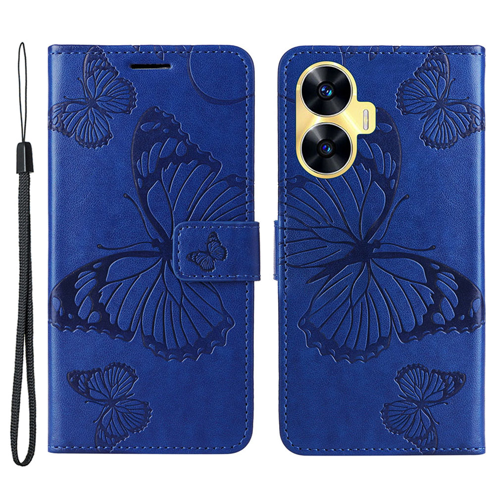 Kt-sprudelblumenserie-2 Für Realme C55 PU Leder Brieftasche Butterfly Imponed Ständer Telefonabdeckung - Blau, Realme C55
Kt-sprudelblumenserie-2 Für Realme C55 PU Leder Brieftasche Butterfly Imponed Ständer Telefonabdeckung - Blau, Realme C55