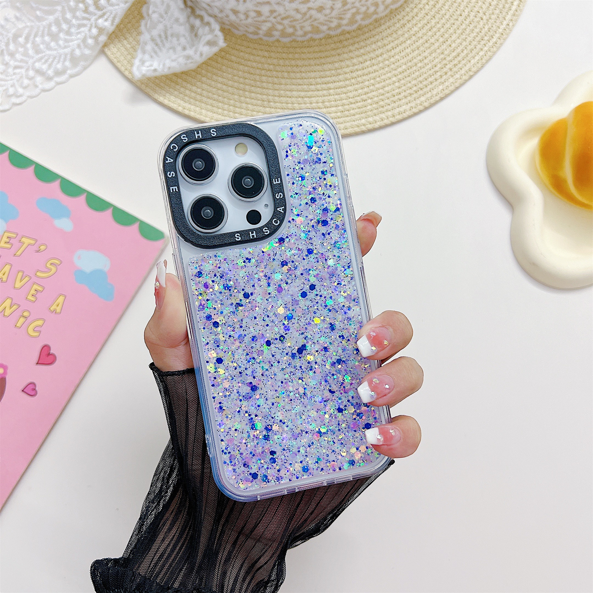 Epoxy PC+TPU -hülle Für Iphone 13 Pro 6,1 Zoll Glitter Sparkle Kameraschutz Frame Luminous Telefonabdeckung - Lila, iPhone 13 Pro
Epoxy PC+TPU -hülle Für Iphone 13 Pro 6,1 Zoll Glitter Sparkle Kameraschutz Frame Luminous Telefonabdeckung - Lila, iPhone 13 Pro