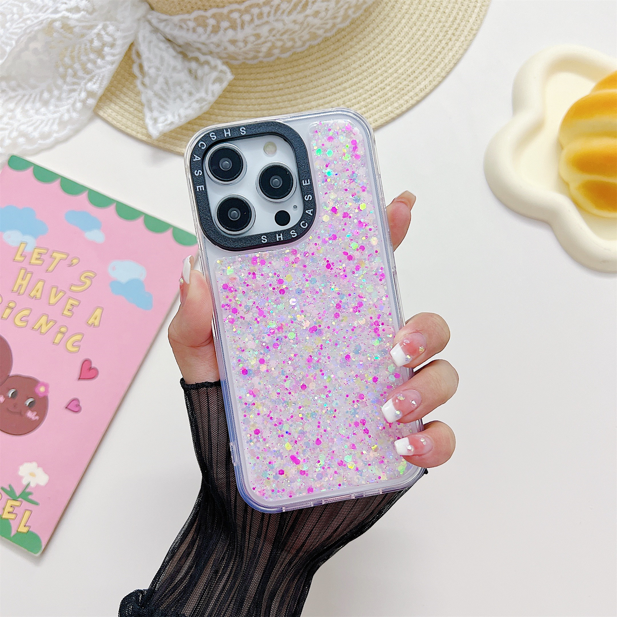 Luminöser Koffer Für Iphone 14 Pro Kameraschutz Frame Epoxy Glitter Sparkle PC+TPU -telefonabdeckung - Rosa, iPhone 14 Pro
Luminöser Koffer Für Iphone 14 Pro Kameraschutz Frame Epoxy Glitter Sparkle PC+TPU -telefonabdeckung - Rosa, iPhone 14 Pro