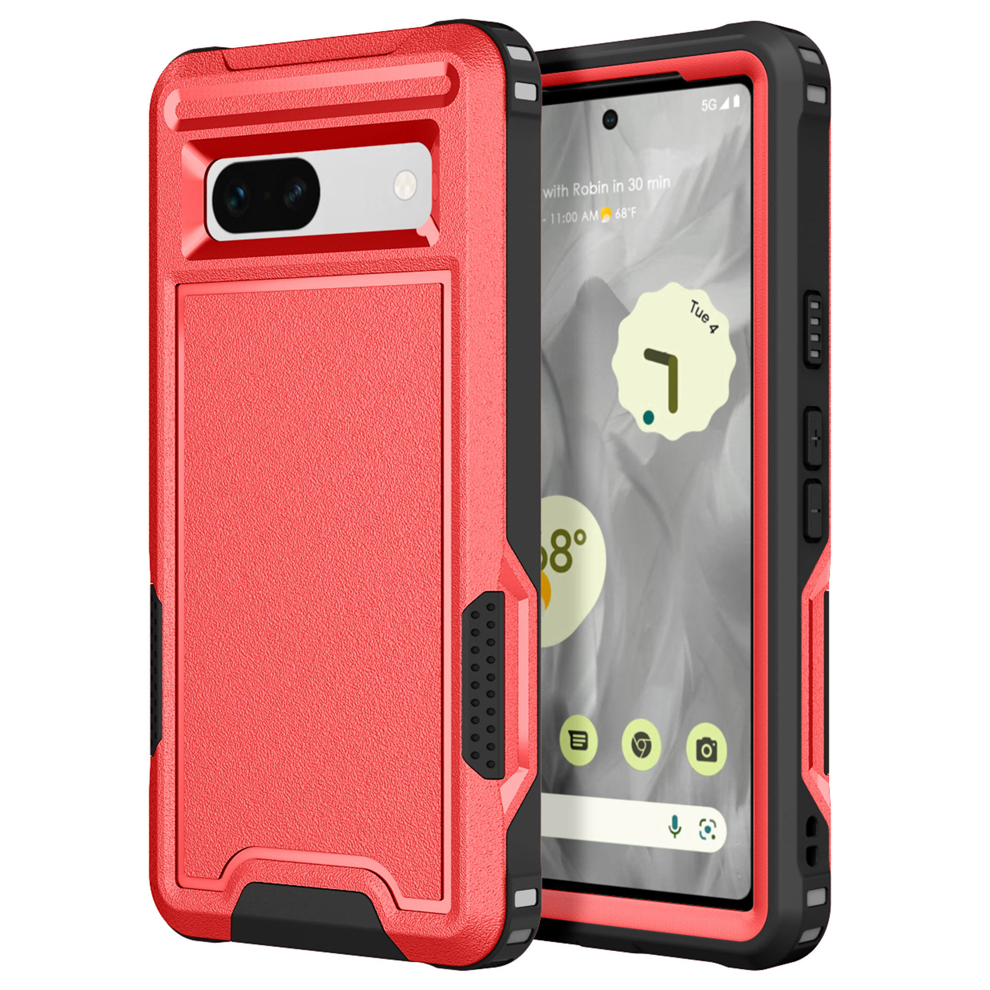 Für Google Pixel 7a Rugged Hybrid Hard PC Soft TPU Phone Case Nicht-schlupf-schutzschutzabdeckung - Rot+schwarz, Google Pixel 7a
Für Google Pixel 7a Rugged Hybrid Hard PC Soft TPU Phone Case Nicht-schlupf-schutzschutzabdeckung - Rot+schwarz, Google Pixel 7a