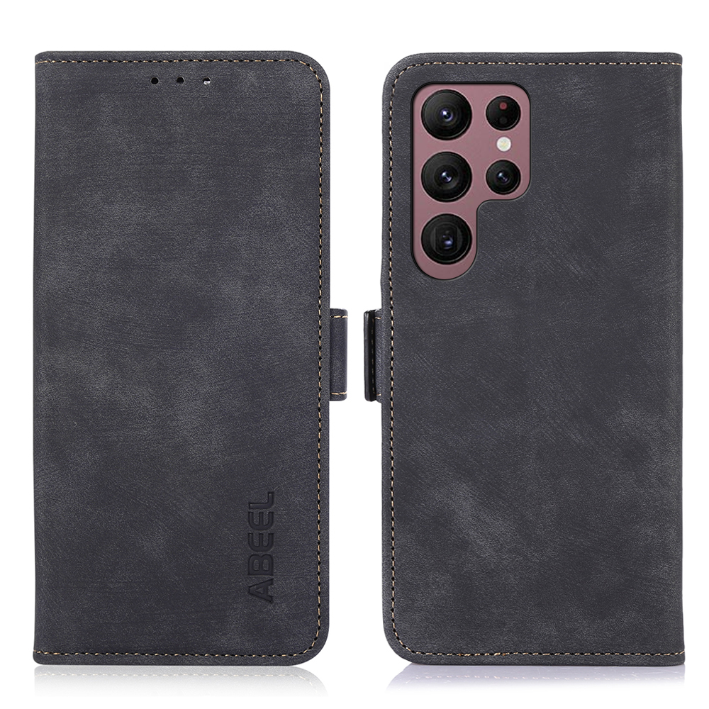ABEEL Für Samsung Galaxy S23 Ultra Wallet Cover Retro Textur PU Leder Mobiltelefon Ständer Hülle - Schwarz, Galaxy S23 Ultra
ABEEL Für Samsung Galaxy S23 Ultra Wallet Cover Retro Textur PU Leder Mobiltelefon Ständer Hülle - Schwarz, Galaxy S23 Ultra